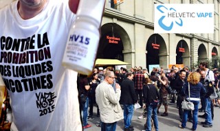 L'association Helvetic Vape a mené la lutte contre la prohibition des e-liquides nicotinés en Suisse dès 2015