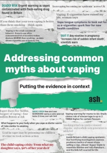 Adressing common myths about vaping, ASH 2023